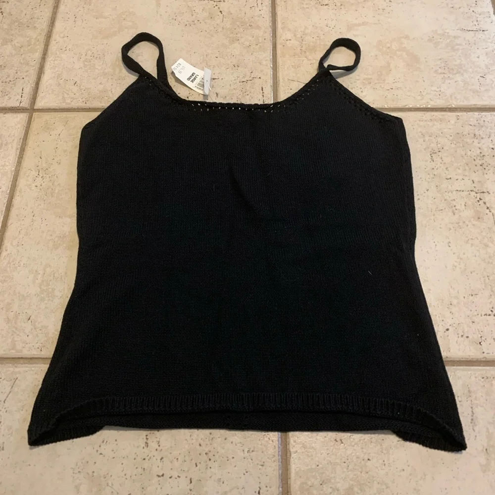 Old Navy Vintage 100% Cotton Knit Cami Tank Top from 90s Large - Picture 2 of 5